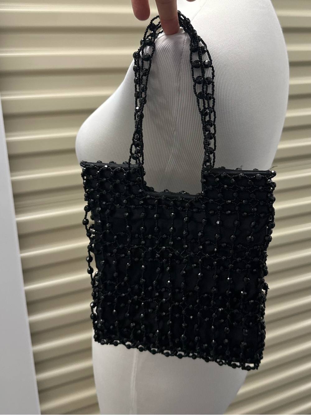 Exclusive Giorgio Beverly Hills Beaded Satin Handbag Tote